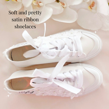 Load image into Gallery viewer, personalized floral sneakers custom wedding and special occasion shoes