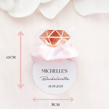 Load image into Gallery viewer, Personalised satin scrunchie bridesmaid proposal cards