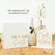 Load image into Gallery viewer, Personalised custom envelope wishing well card box for weddings