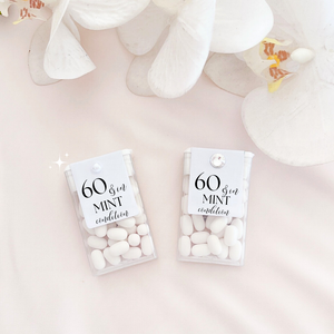 Personalized custom mints wedding party favors