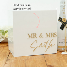 Load image into Gallery viewer, Personalised custom envelope wishing well card box for weddings