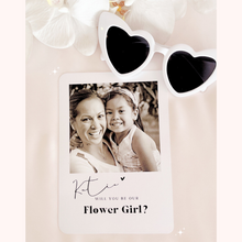 Load image into Gallery viewer, Bridesmaid maid of honour flower girl polaroid proposal card