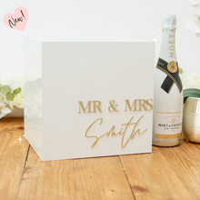 Load image into Gallery viewer, Personalised custom envelope wishing well card box for weddings