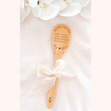 Load image into Gallery viewer, custom wooden engraved baking kitchen spoons wedding bridal shower gift