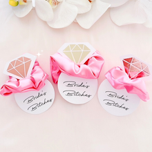 Load image into Gallery viewer, Personalised satin scrunchie bridesmaid proposal cards