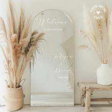 Load image into Gallery viewer, custom wedding mirror vinyl decal stickers