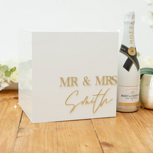 Load image into Gallery viewer, Personalised custom envelope wishing well card box for weddings