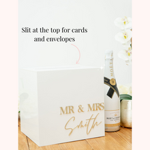 Load image into Gallery viewer, Personalised custom envelope wishing well card box for weddings