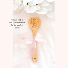 Load image into Gallery viewer, custom wooden engraved baking kitchen spoons wedding bridal shower gift