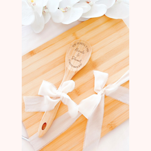 Load image into Gallery viewer, custom wooden engraved baking kitchen spoons wedding bridal shower gift