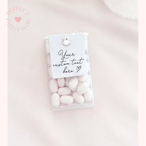 Personalized custom mints wedding party favors