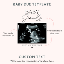 Load image into Gallery viewer, Ultrasound scan custom personalized baby grow baby pregnancy announcement onesie