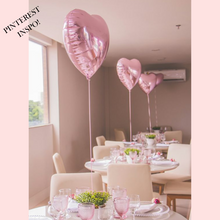 Load image into Gallery viewer, Heart shaped foil balloons bridesmaid proposal gifts