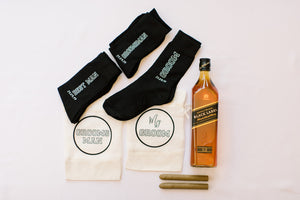 Groom Groomsman Best Man personalised socks wedding gifts