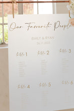 Load image into Gallery viewer, Acrylic wedding seating chart