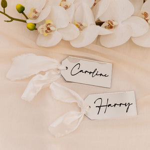 Acrylic luggage tags name place cards