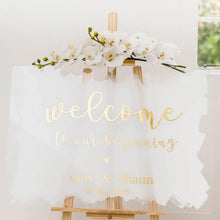 Load image into Gallery viewer, Acrylic Signage A1 A2 Wedding acrylic perspex signs 